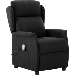 Massagestol Med Pude Sort 67.5 X 93.5 X 101.5 Cm Stof