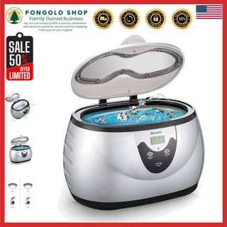 Ukoke 3800S Professional Ultrasonic Jewelry Cleaner Machine 0,6L Portable Husiting Timer Enhed til brillernes tandproteser Watches Rings | Sølv h