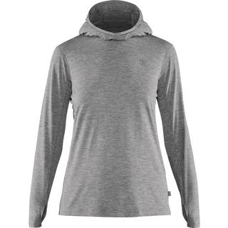 Fjällräven Women's Abisko Sun-Hoodie Funktionsshirt Damer størrelse XXS farve grå