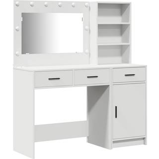 Klædeskab Med Dør 2 Dele Hvid 78.5 X 41 X 135 Cm Konstrueret Træ