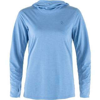 Fjällräven Women's Abisko Sun-Hoodie Funktionsshirt Damer størrelse XS farve blå