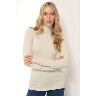 Lts Tall Ivory White Knitted Roll Neck Jumper Size 22-24