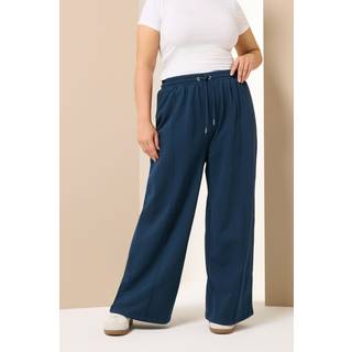 Yours Curve Yours Curve Blue Wide Fit Wide Leg Joggers