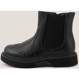 Monsoon Monsoon Black Brogue Chelsea Boots