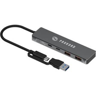 Prokord Usb-c & Usb-a 4-port Hub - 10gbps, Usb 3.2 Gen 2 Usb-c Usb 3.2 Gen 2 (3.1 Gen 2) Type-a, Usb 3.2 Gen 2 (3.1 Gen 2) Type-c