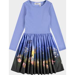 Molo Casie Kjole Med Lange Ærmer Moonrise  Moonrise 110/116 cm  Blå  110/116 cm  kvinde