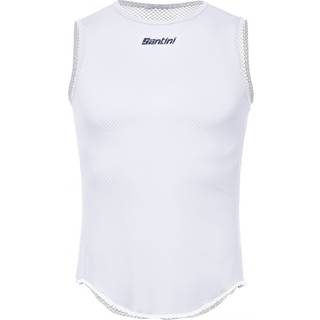 Santini Lieve Sleveless Baselayer Syntetisk undertøj Herrer størrelse XS/S farve hvid