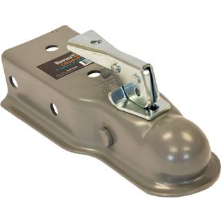 K?bere Produkter 0091065 Lige tunge trailerkobling til 3-tommer kanal 2-tommer Hitch Ball 3 500 MGTW Klasse 2 Primerfinish Ingen monteringshuller