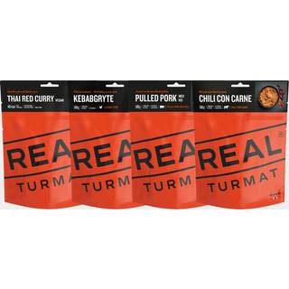 Stor pakke frysetørret mad / campingmad Real Turmat, glutenfri, 4-pack, 1940 gram