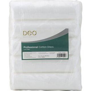 DEO professionelle bomuldsskiver - biologisk nedbrydelige - fnugfri - 5 x 100 pr. pakke