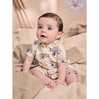 Next Paddington Bear Collared Baby 100% Cotton Cath Kidston Romper