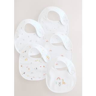 Next Dyreprint Baby BIBS 5 pakke