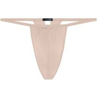 HOM Herren Stringtanga beige Mikrofaser/Funktion unifarben