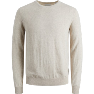 Jack & Jones EMIL KNIT CREW NECK Oatmeal