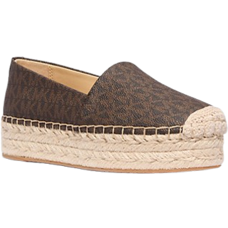 MK Lynn Signature Logo Platform Espadrille - Brown - Michael Kors - EU 38.5