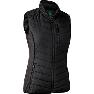 Deerhunter Women's Caroline Padded Waistcoat Syntetiske veste Damer størrelse 40 farve sort