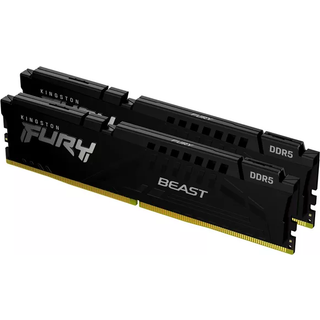 Kingston FURY Beast DDR5-5600 - 16GB - CL36 - Dual Channel (2 pcs) - AMD EXPO & Intel XMP - Sort