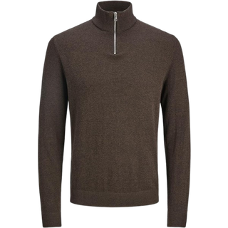 Jack & Jones Emil Knit Half Zip Mulch