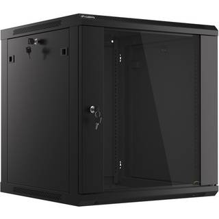 Lanberg WF01-6612-10B - 12U Rack Cabinet with Glass Door