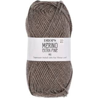 DROPS Merino Extra Fine Garn - 06 Brun mix