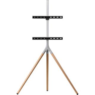 One For All Tripod TV gulvstander | Lys træ | BUY & TRY | PRIS-MATCH