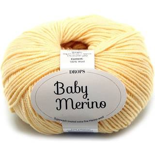 Drops Baby Merino uni gul 04