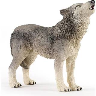 Papo -hand -malet - figur -wild Animal Kingdom - Howling Wolf -50171 -Collectible - For b?rn - Velegnet til drenge og piger - fra 3 ?r gammel