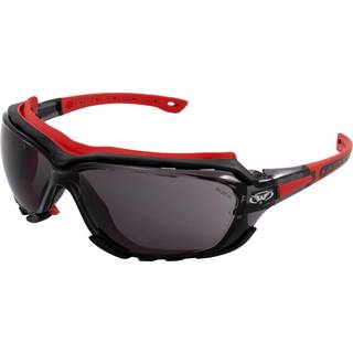 Global Vision Octane Anti-Fog Sport Motorcykel solbriller Røde ramme m/røglinser (rød)