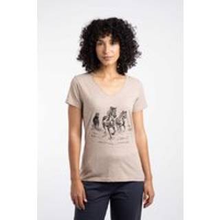 Weird Fish T-shirt med print foran og mærkelige fisk og vilde ponyer