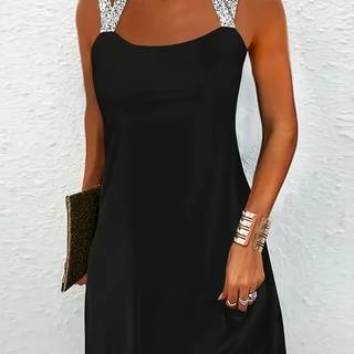 TEMU Women' -strap Viscose Dress