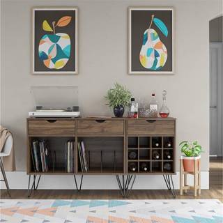 Drikkevareopbevaringsstand Walnut Look
