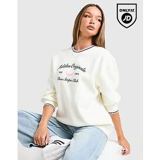 adidas Originals Leisure Club Crew Sweatshirt, Creme
