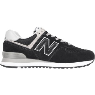 New Balance Mænd 574 Core i Sort/Hvid Suede/Mesh, Størrelse 47.5