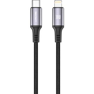 NEXTBATT USB-C til Lightning kabel 30W, 3A, 1m - Sort