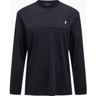 Peak Performance Trail Wool Blend L/S Merino-shirt Herrer størrelse L farve sort