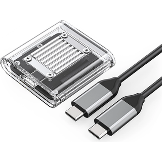 Orico M.2 NVME USB-C 3.2 Diskdrev - Gennemsigtig