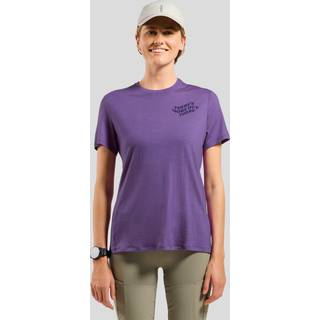 Odlo Women's There's More Merino 160 T-Shirt Crew S/S Merino-shirt Damer størrelse M farve lilla