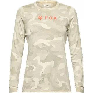 FOX Racing Women's Ranger Tru Dri L/S Jersey Cykeljersey Damer størrelse L farve beige