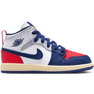 Jordan 1 Mid-sko til mindre børn - hvid - 28.5