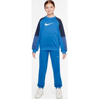 Nike Polyknit Crew Tracksuit Junior, Blue - 10-12Y