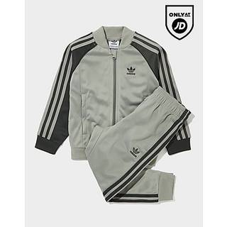 adidas Originals SST Colour Block Tracksuit Children, Grey - 5-6Y