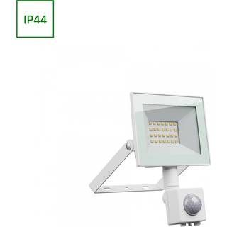 Noctis Lux 4 projektør 20W - Neutral hvid, 230V, IP44, 116x174x53mm, hvid, PIR sensor