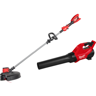 Milwaukee havesæt m18 fpp2opl16-0 græstrimmer + løvblæser uden batteri & lader