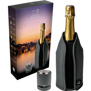 Sæt med champagneprop og kølemuffe, &#34;Bubbles&#34; - Peugeot