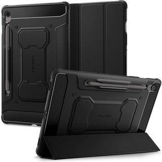 Samsung Galaxy Tab S10 FE Spigen Rugged Armor Pro Folio Cover - Sort
