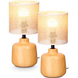 Bordlampe Gift Decor Brun 60 W 2 enheder
