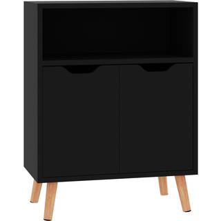 Skænk 60X30X72 Cm Konstrueret Træ - Sort højglans