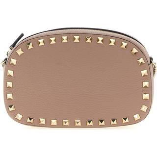 Valentino Garavani Rockstud Mini leather shoulder bag - pink - One Size