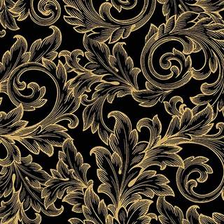 Servietten Gothic Baroque Schwarz-Gold 20 St.