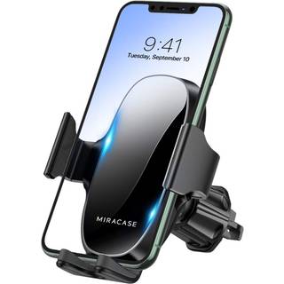 Miracase-telefonholdere til din bil med den nyeste metalkrogklemme Luftventil Mobiltelefon Bilmontering H?ndfri Universal Automobil Cradle Passer